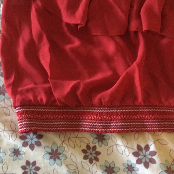 Candies Red Women’s Crop Top - One Shoulder - Picture 2 of 5